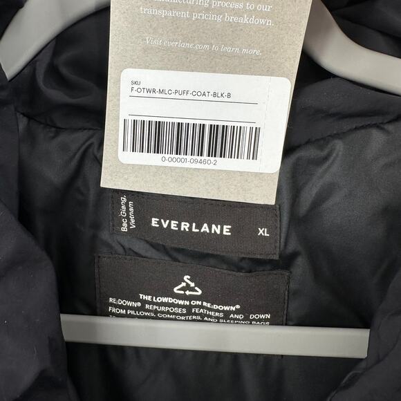 Everlane the long Re:Down puffer coat in black Size XL - Picture 7 of 12
